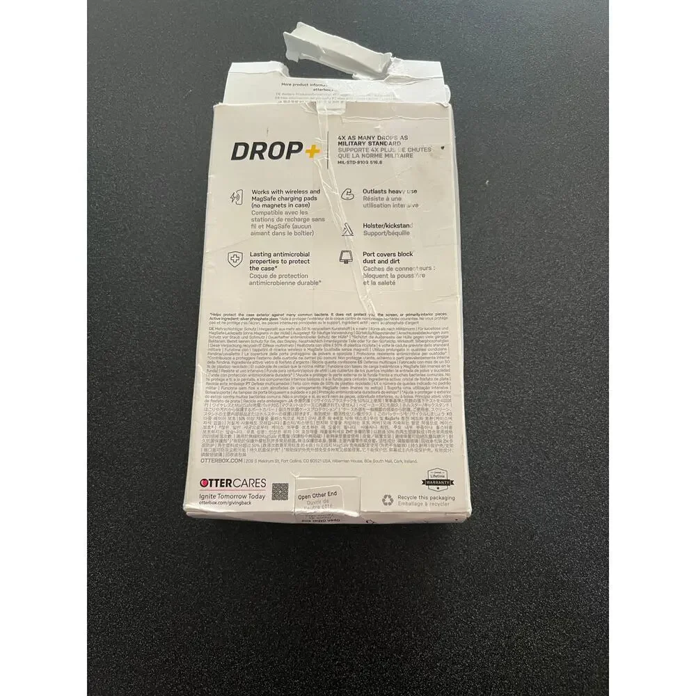 OtterBox Defender Pro Series Case and Holster for iPhone 14 in Black, New in Box